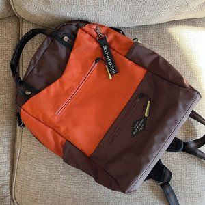 Sherpani Crossbody Tote Backpack Clay Orange Rust Brown Camden